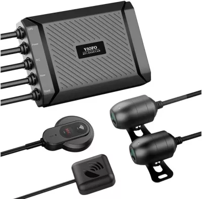 Kamerë motoçiklete Viofo MT1, 1080p, WiFi, GPS, 32GB, dy kanale, e zezë