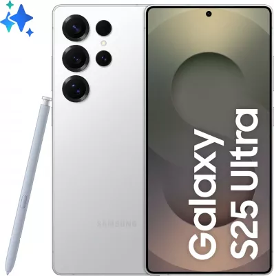 Celular Samsung Galaxy S25 Ultra, 6.9", 12+256GB, silver titanium