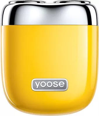 Makinë rroje Yoose Mini 2.0, USB-C, IPX7, 8000 rpm, e verdhë, set me çantë dhe kabllo