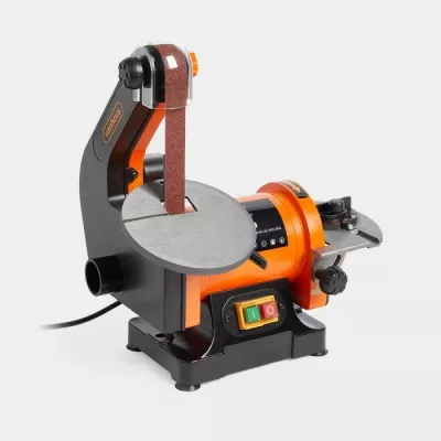 Makinë lëmimi stacionare me shirit & disk VONHAUS 3500219, 250W, shirit 25x760mm, disk 125mm, set 3 rripa + 3 disqe, portokalli/zi