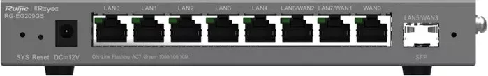 Ruter me tela Ruijie RG-EG209GS, 8x Gigabit Ethernet, 8x SFP, Gri