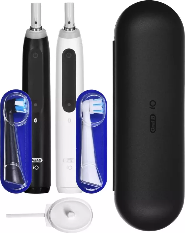 Furçë dhëmbësh elektrike Braun Oral-B iO5 Duo, e zezë dhe e bardhë