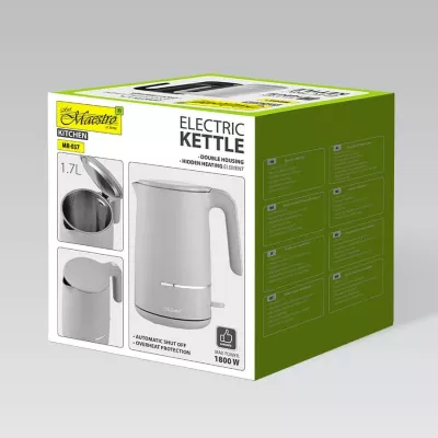 Ibrik elektrik Maestro MR-037, 1.7L, 1800W, Gri