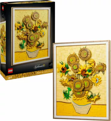 Set ndërtimi LEGO Art 31215 Vincent van Gogh Sunflowers, shumëngjyrësh