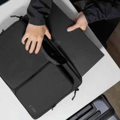 Çantë për laptop Tech-Protect Defender, 17", e zezë
