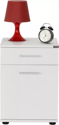 Komodinë e bardhë për dhomë gjumi, Hanah Home, Kmd-511-Bb-1