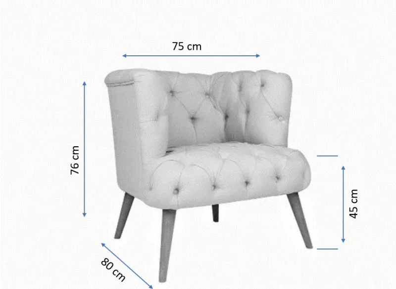 Karrige Wing Atelier del Sofa, West Monroe, krem