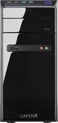 Kompjuter Captiva Power Starter PC R64-145, Ryzen 5 5600G, 32GB RAM, 1TB SSD, e zezë