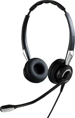 Kufje Jabra BIZ 2400 II Duo, me kabllo, binaurale, QD, HD voice, e zezë