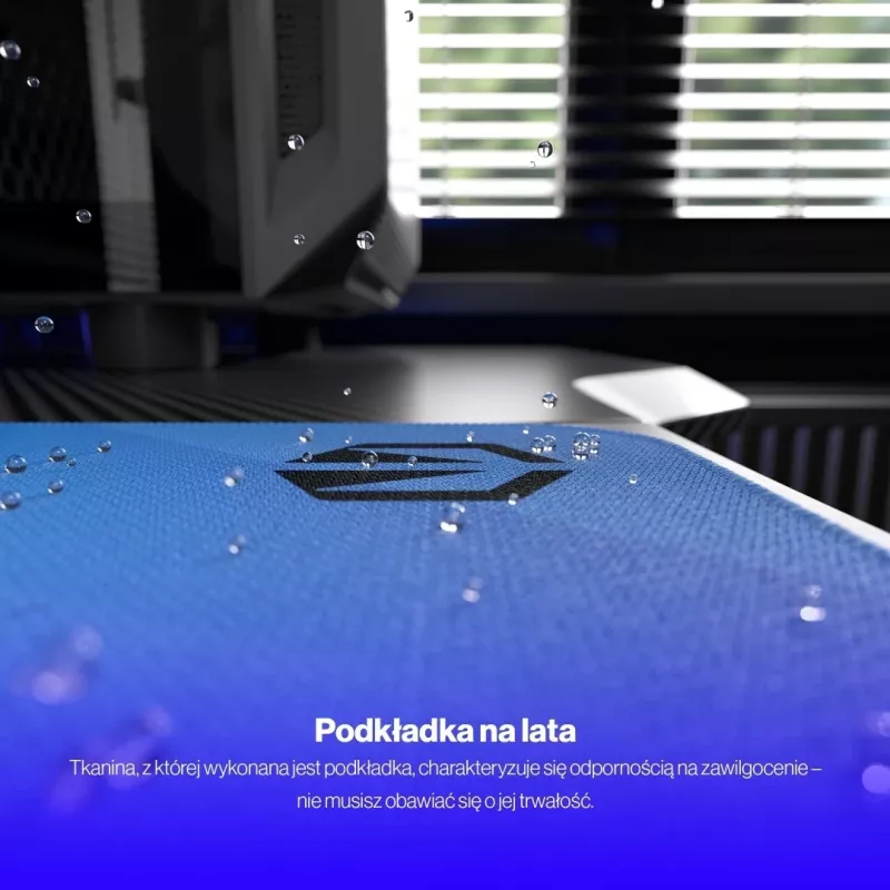 Mauspad Endorfy Crystal Blue L, plastik, ngjyrë kaltër