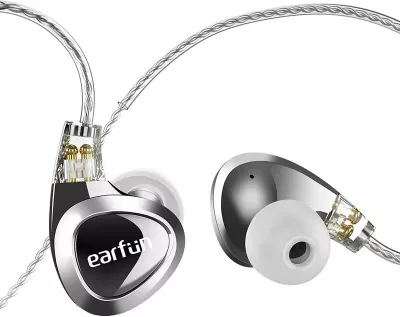 Kufje me tela EarFun EH100, in-ear, argjend