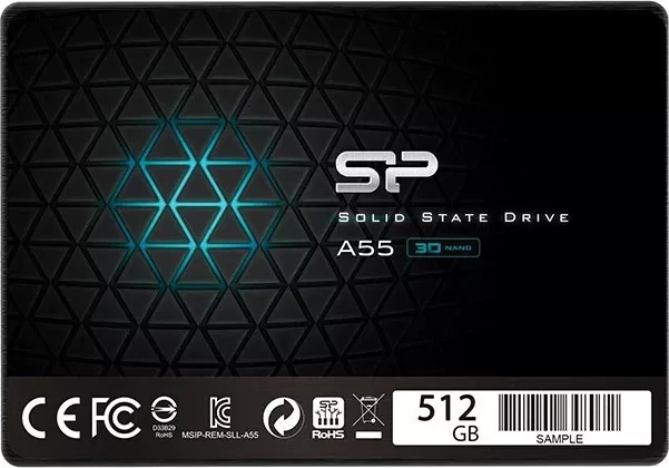 SSD Silicon Power Ace A55 512 GB, 2.5", Serial ATA III, e zezë