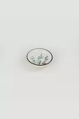 Set 6 copë tasë salce, qeramikë, Hermia Concept, të bardhë, jeshile, vjollcë, të zeza, ST489406F022AMD3600MAYD100