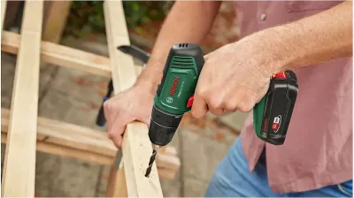 Pistoletë shpimi Bosch EasyDrill 18V-40, brushless, 2 bateri, 18V, e gjelbër/zezë