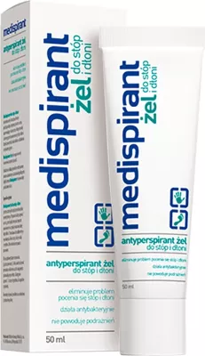 Xhel antiperspirant Medispirant për këmbë dhe duar 50ml