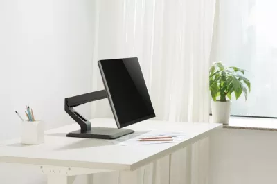 Mbajtëse tavoline për monitor Gembird MS-D1ST-01, 17-32", e zezë