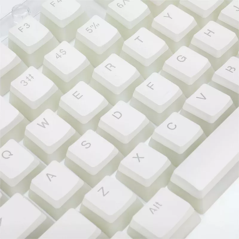 Keycaps Redragon A130 PBT Doubleshot, 104 copë, bardhë