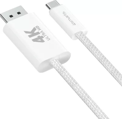 Kabllo USB-C në DisplayPort 4smarts 540958, 2 m, e bardhë