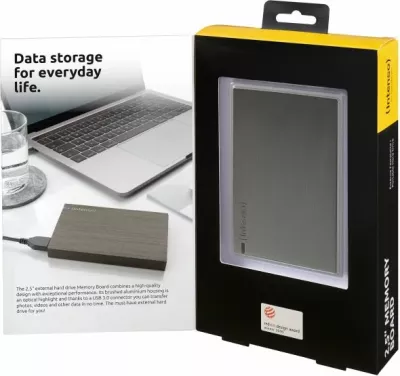 Hard disk ekstern INTENSO Memory Board 6028660, 1TB 2.5\" USB 3.0, alumin, antracit