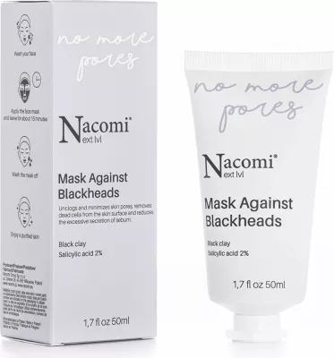 Maskë fytyre Nacomi Next Level kundër pikave të zeza, 50ml