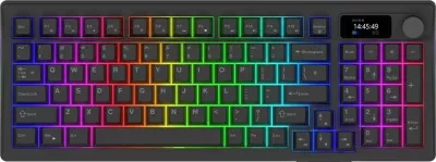 Tastierë mekanike Aqirys Atria, 96%, 95 taste, RGB, me kabllo, e zezë