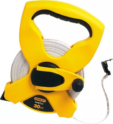 Metër shirit fiberglasi Stanley 2-34-792 30 m, kornizë e hapur, verdhë
