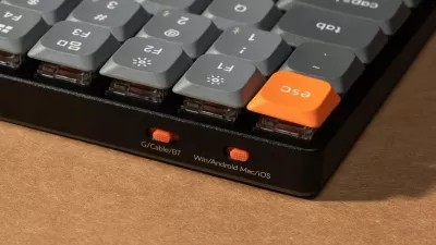 Tastierë mekanike Keychron K3 Max K3M-H1, 75% US, tri-mode, Gateron Low Profile Red, hot-swap, gri