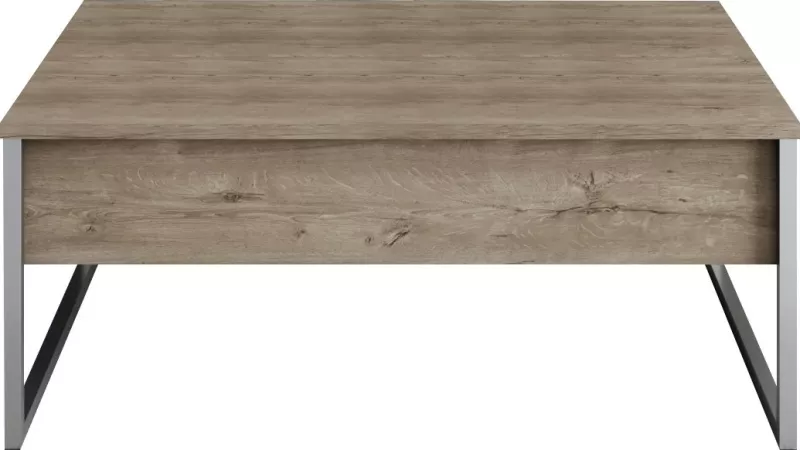 Set mobiljesh për dhomë dite, ngjyrë arre dhe argjendi, Hanah Home Luxe