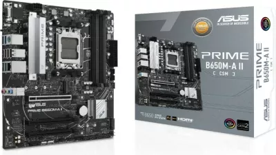 Pllakë amë ASUS PRIME B650M-A II-CSM, Socket AM5, DDR5, micro ATX, e zezë