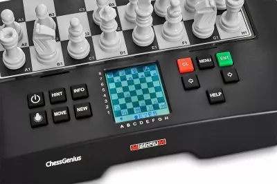 Shah elektronik Millennium Chess Genius Pro M810, deri 2000 ELO, magnetik, tabelë 30 x 27.6 cm, i zi