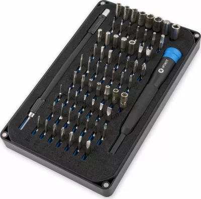 Set bitash precize iFixit Mako EU145299, 64 copë, e zezë/blu