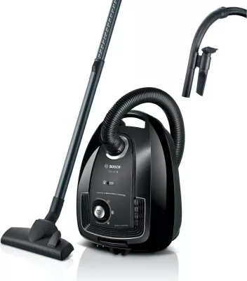 Fshesë elektrike cilindrike Bosch Serie 4 BGB38BA1, 4L, 600W, e zezë