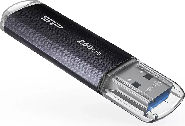 USB Flash Drive Silicon Power Blaze B02, USB-A, 256GB, e zezë
