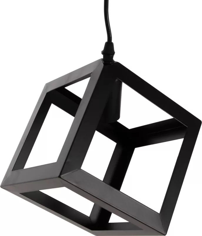 Llambë varëse tavani FH4192 kub metalik i zi 16x16x132Hcm