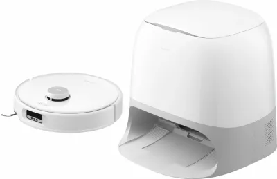 Robot fshesë Roborock Q Revo Curv, 0.325L, 2.5L bazë, i bardhë