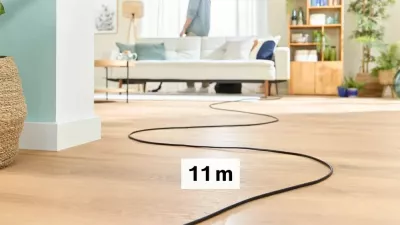 Fshesë me korent BOSCH Serie 4 BGB41POW1, 850 W, me qese, e zezë