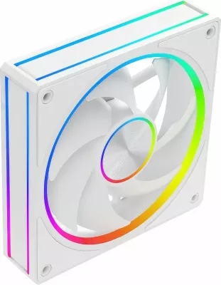 Ventilator për kasë PC Modecom Volcano Loop 120 ARGB (FAN-LOOP-120S-ARGB-200) 120mm PWM, White, 1 copë