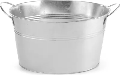 kovë festa për pije, Bar Up, 18 L, 400x330 mm, metalike argjendtë