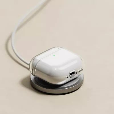 Mbështjellës Ringke Air për Apple AirPods 4, Rozë, me karabiner