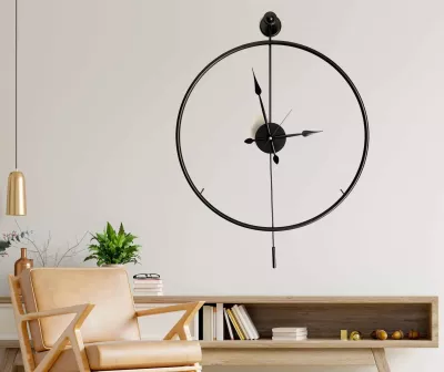 Orë muri dekorative prej metali, Wallity, Mclock-00102