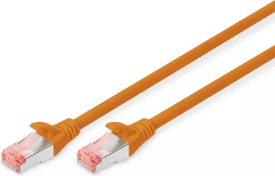 Kabllo rrjeti Digitus Cat6 S/FTP, 1m, RJ-45, portokalli