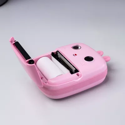 Printer termik mini për fëmijë Hurtel HURC10R me kamerë dhe video, Rozë