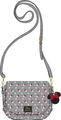 Çantë crossbody Loungefly Disney Minnie Small AOP, gri