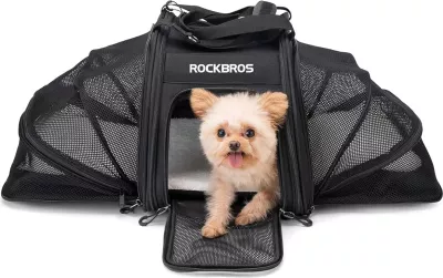 Çantë transporti për kafshë Rockbros 30140028001, 25L, e zezë