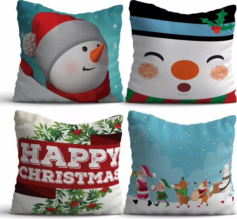 Set jastëkësh dekorativë (4 copë), Aberto Design, NYXMAS13