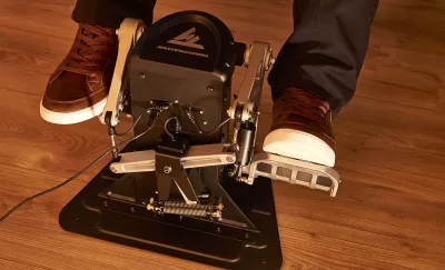 Pedale rudder për flight simulator Thrustmaster TPR Pendular Rudder, zi/argjend