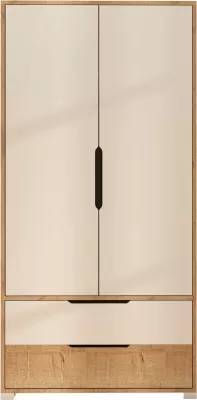 Dollap rrobash, ngjyrë lis safir dhe e bardhë, Skye Decor, 90cm