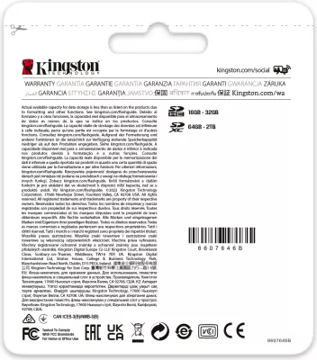 Kartelë SD Kingston Canvas React Plus 256GB, UHS-II, 300R/260W, e zezë