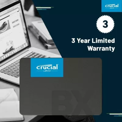 SSD disk Crucial BX500 CT500BX500SSD1 500GB 2.5\" SATA3 3D NAND, e zezë