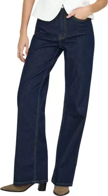 Xhinse për femra Only ONLMADISON BLUSH HW WIDE DNM REA024 NOOS 15352206, blu e errët denim [Madhësia: XS]